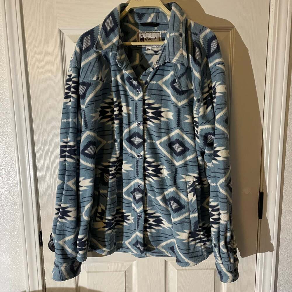 Outback Trading Co. Women’s Shacket Aztec Print P… - image 1